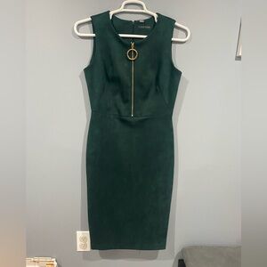 Calvin Klein Suede Sheath Dress